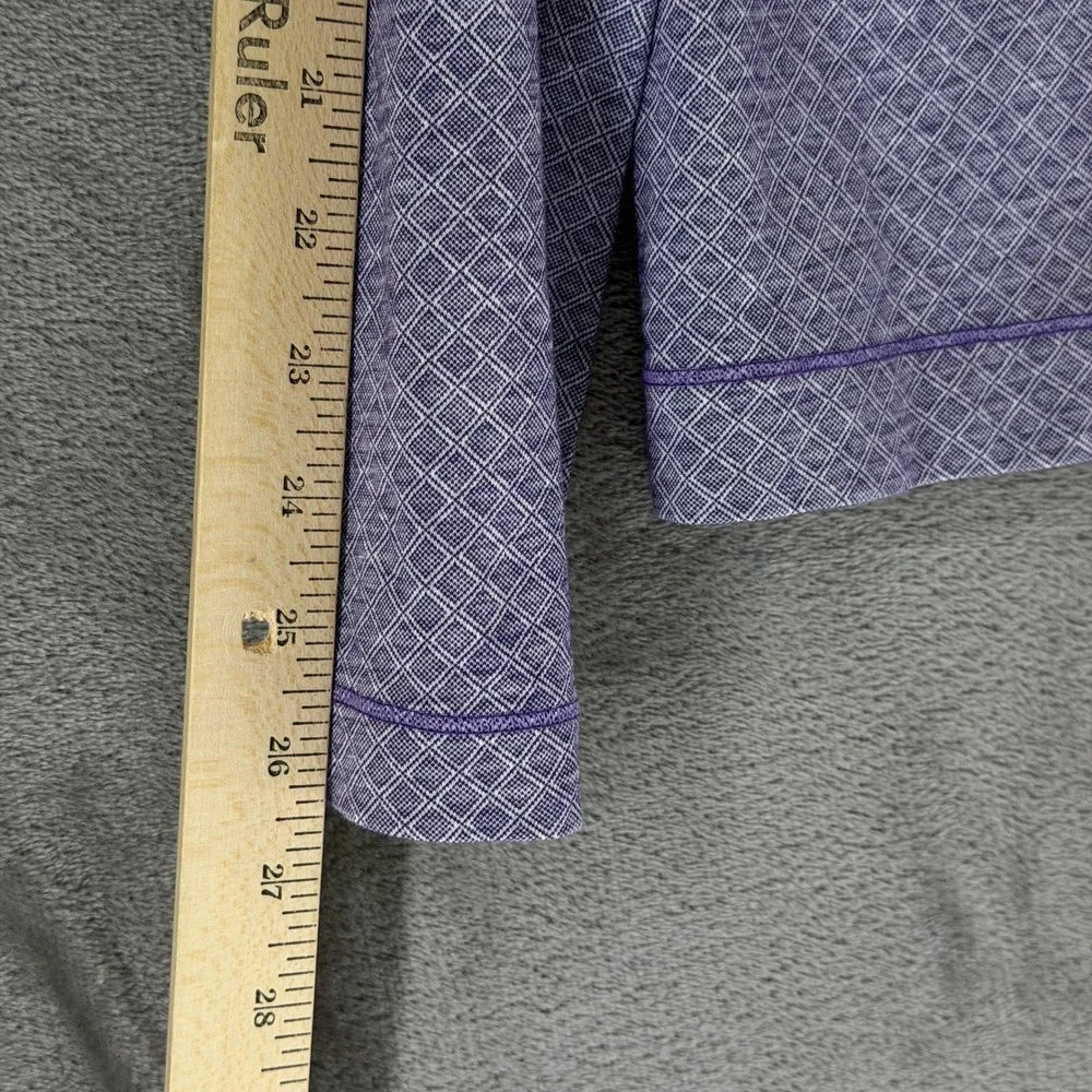 Robert Graham Pullover Mens XL Classic Fit Purple Geometric Button-Down EUC
